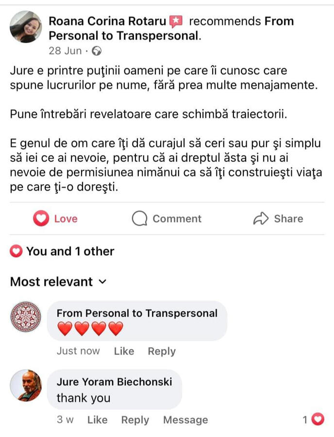 Testimonial scris Testimonial scris